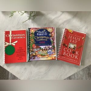 Lot of 3 cookbooks - Christmas